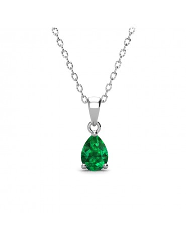 Pear Emerald Pendant