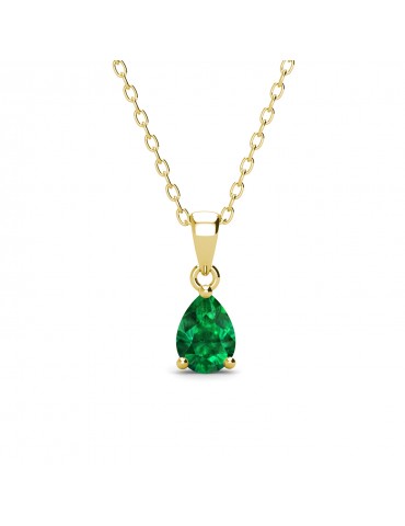 Pear Emerald Pendant