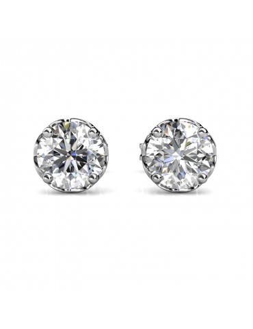 Moissanite Diamond Le Fleur Earrings