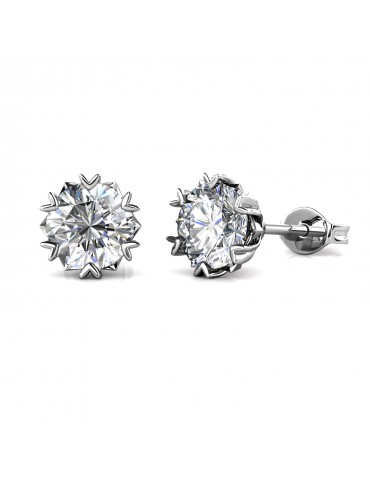 Moissanite Diamond Le Fond Earrings