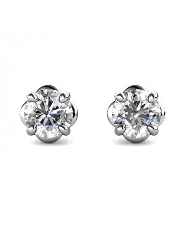 Moissanite Diamond La Rose Earrings