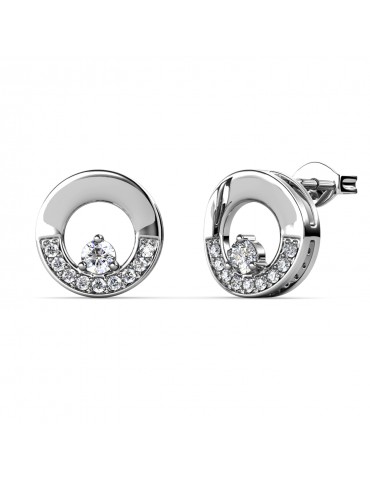Moissanite Diamond Le Cercle Earrings