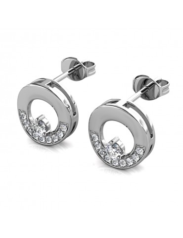 Moissanite Diamond Le Cercle Earrings