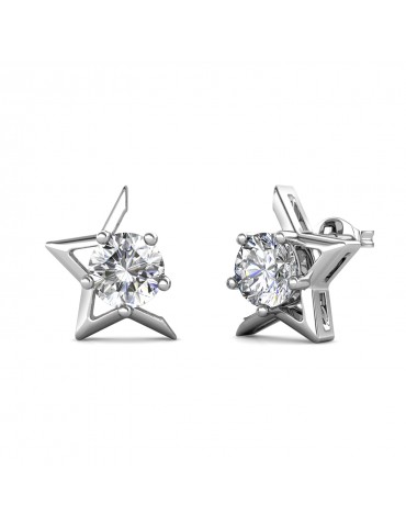 Moissanite Diamond Fantaisie Earrings