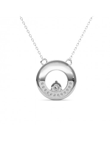 Moissanite Diamond Le Cercle Pendant