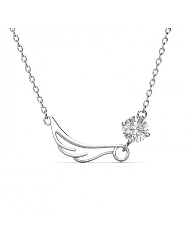 Moissanite Diamond Aile Pendant