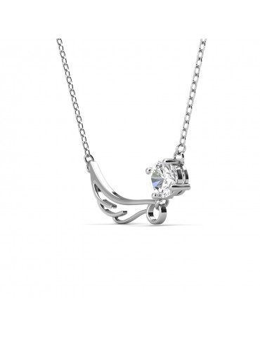 Moissanite Diamond Aile Pendant