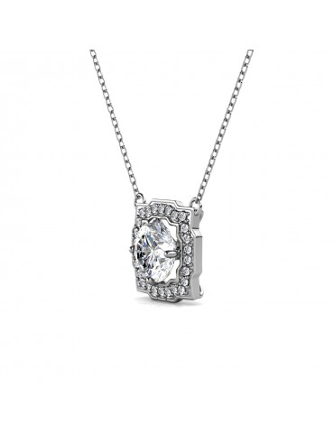 Moissanite Diamond Carree Pendant