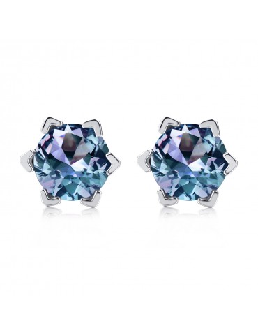 Shimmering Star Alexandrite Earrings