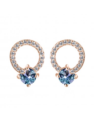 Circlet Alexandrite Earrings