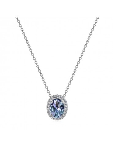 Elegant Oval Alexandrite Pendant