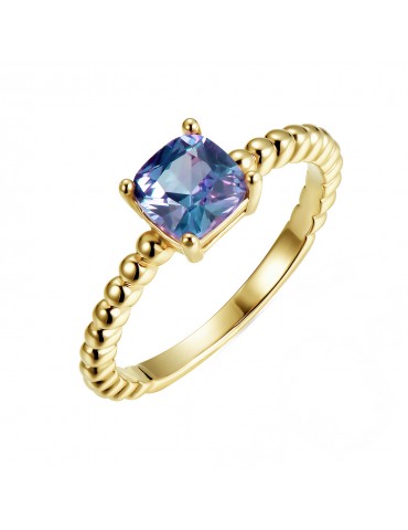 Squarish Alexandrite Ring