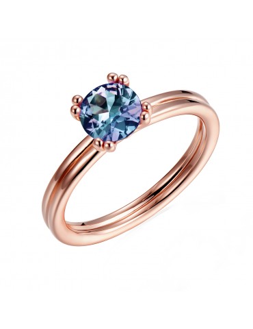 Twist Elegant Alexandrite Ring