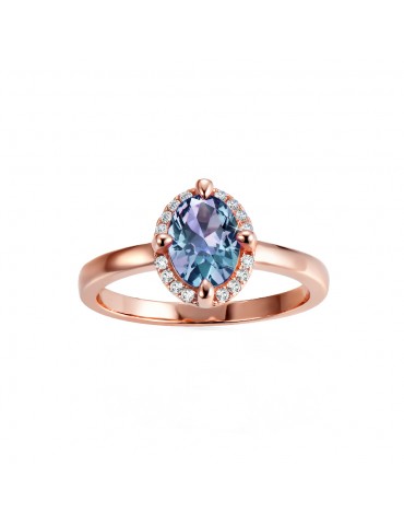 Elegant Oval Alexandrite Ring