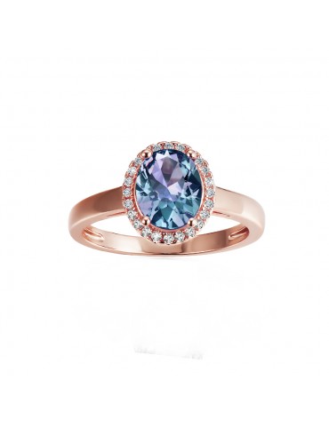 Solnechno Oval Alexandrite Ring