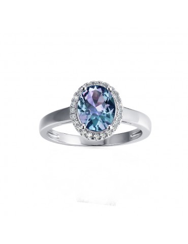 Solnechno Oval Alexandrite Ring