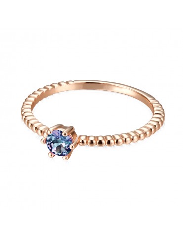 Classical Twist Alexandrite Ring