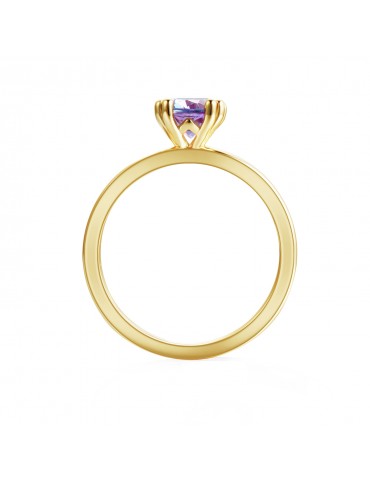 Twist Elegant Alexandrite Ring