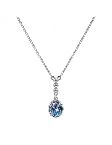 Droplet Oval Alexandrite Pendant