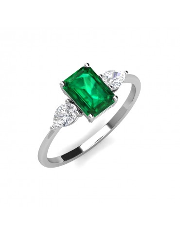 Chrissy Emerald Ring