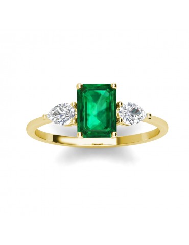 Chrissy Emerald Ring