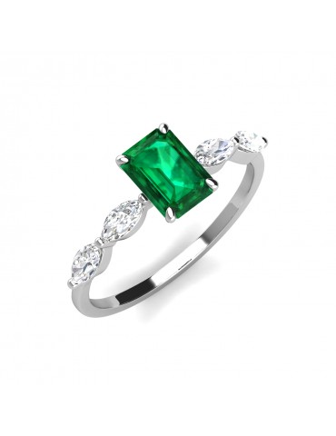 Ely Emerald Ring