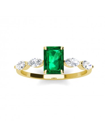 Ely Emerald Ring