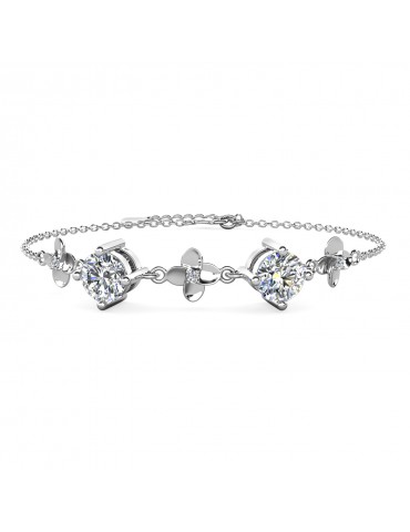 Moissanite Diamond Cerise Bracelet