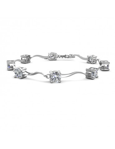 Moissanite Diamond Évian Bracelet