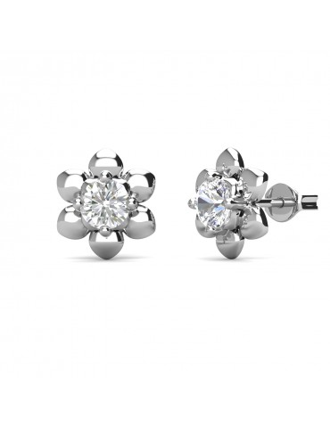 Moissanite Diamond La Floraison Earrings