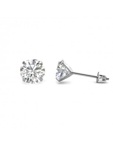 Moissanite Diamond Facile Earrings