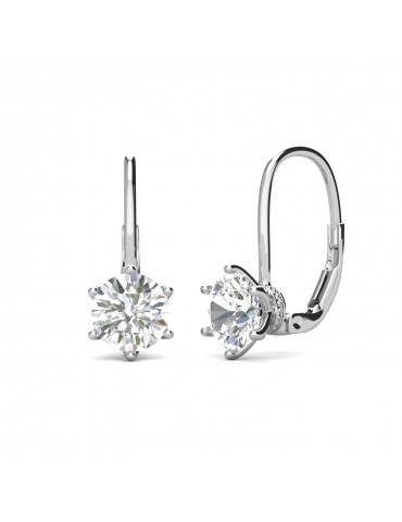 Moissanite Diamond La Fleurir Earrings