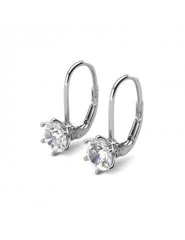 Moissanite Diamond La Fleurir Earrings