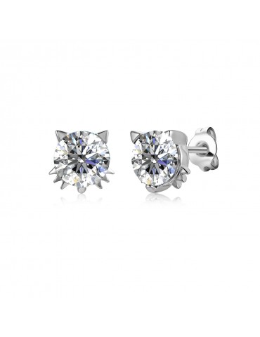 Moissanite Diamond Le chercheur Earrings