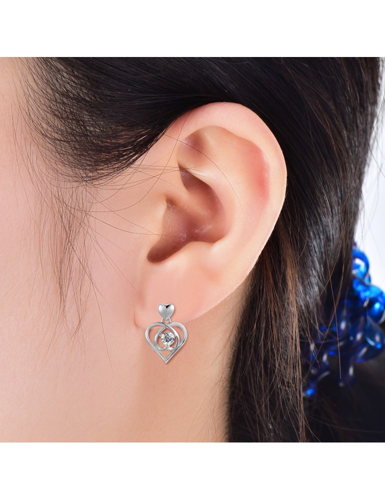 Moissanite Diamond Aimer Earrings