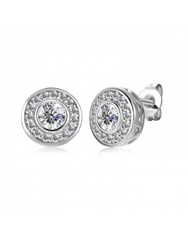 Moissanite Diamond Cercle Earrings