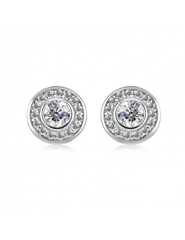 Moissanite Diamond Cercle Earrings