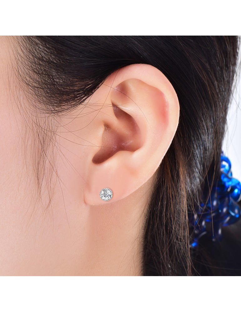 Moissanite Diamond Giverny Earrings