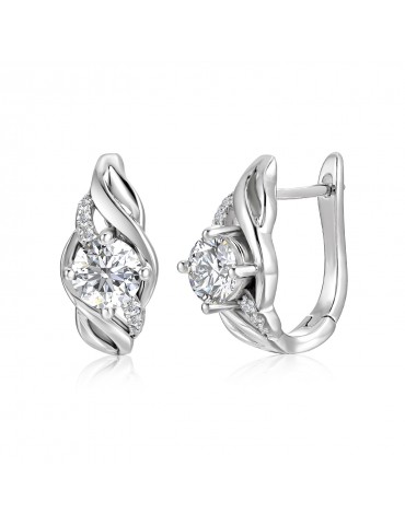 Moissanite Diamond Énora Earrings