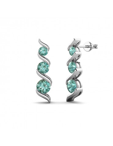 Moissanite Diamond Claudine Earrings