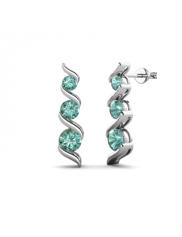 Moissanite Diamond Claudine Earrings