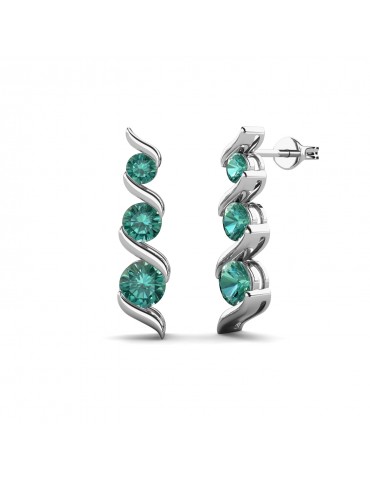 Moissanite Diamond Claudine Earrings