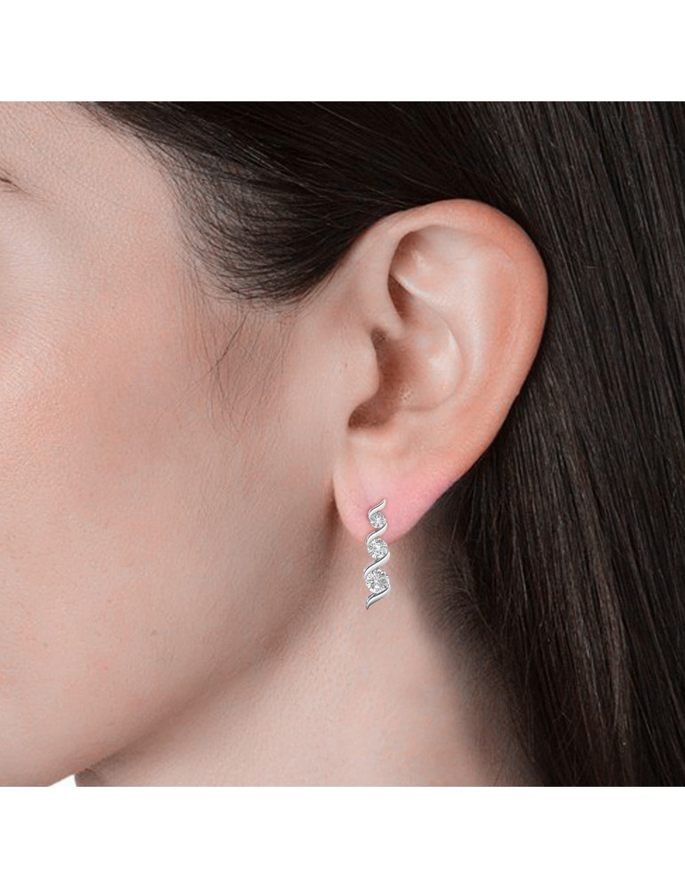 Moissanite Diamond Claudine Earrings
