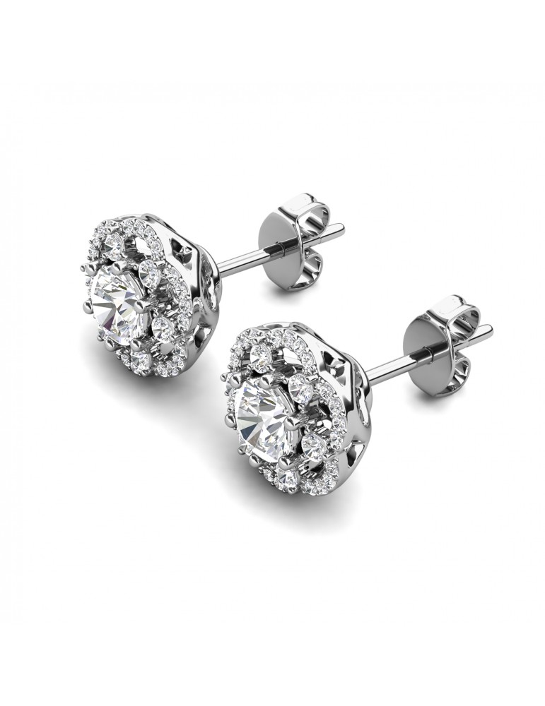 Moissanite Diamond Coligny Earrings 