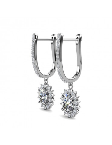 Moissanite Diamond Chalina Earrings