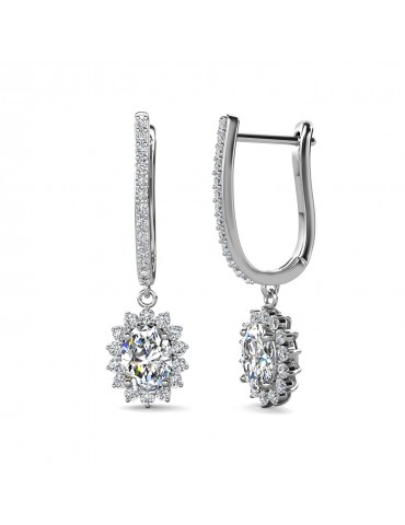 Moissanite Diamond Chalina Earrings