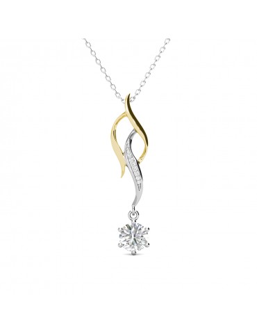 Moissanite Diamond Le Vague Pendant