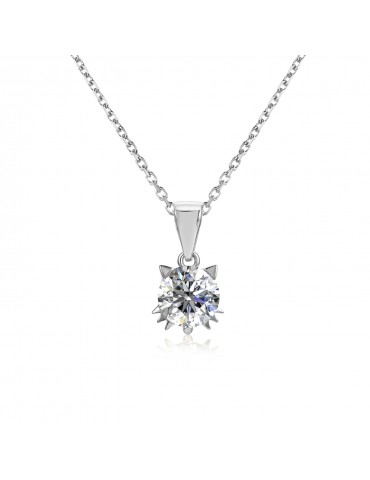 Moissanite Diamond Le Chercheur pendant