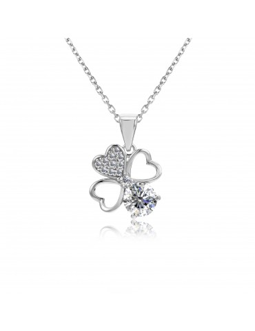 Moissanite Diamond Le Trèfle Pendant