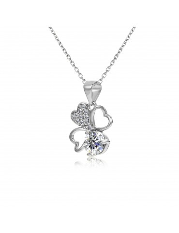 Moissanite Diamond Le Trèfle Pendant